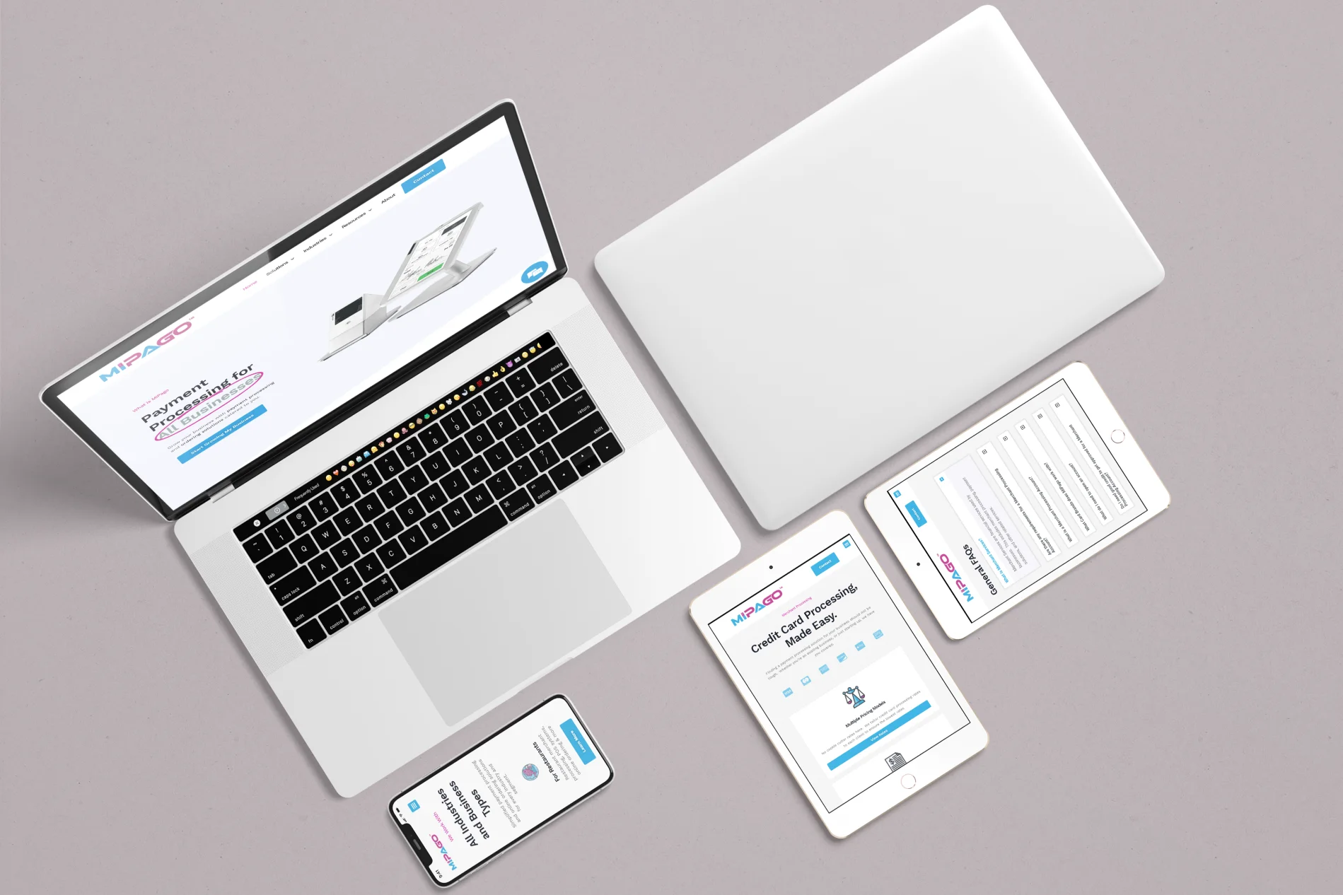 Browser mockup across multiple devices